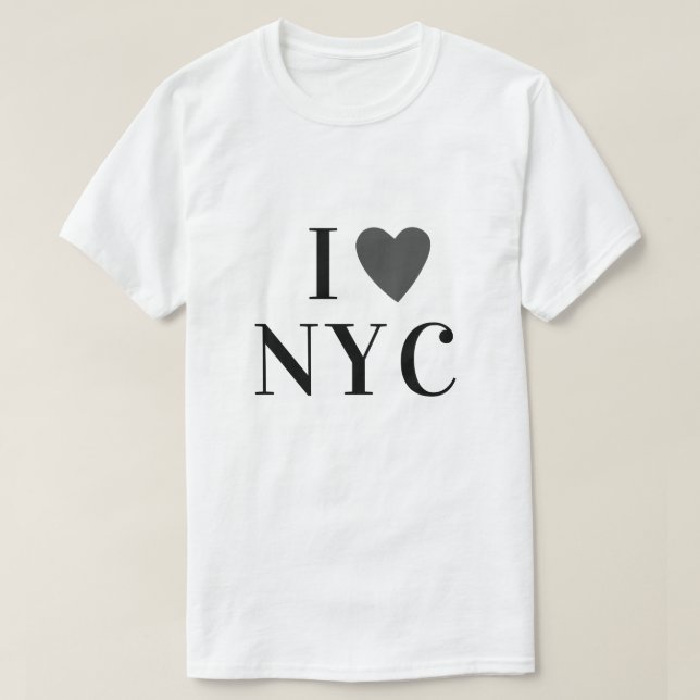I LIEBE N Y C | Heftbenutzertext NYC New York City T-Shirt (Design vorne)