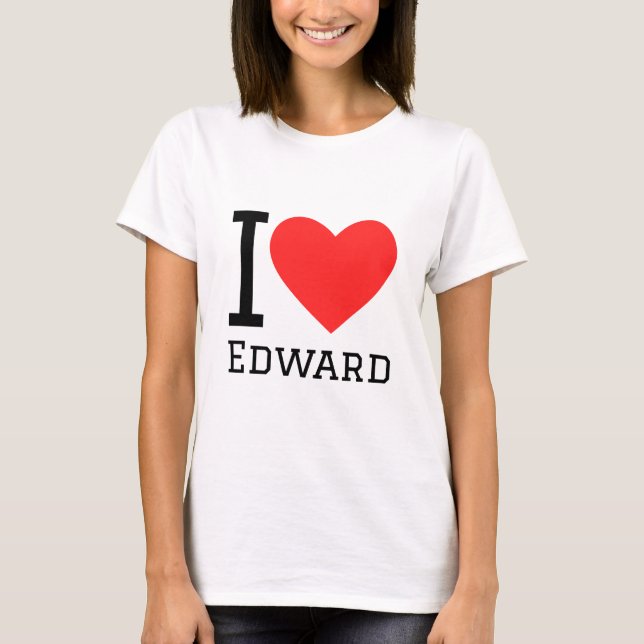 I Liebe nach hinten T-Shirt (Vorderseite)