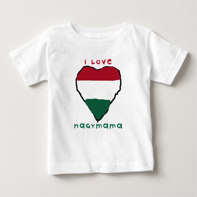 I Liebe Nagymama Säuglings-T - Shirt (Vorderseite)