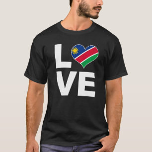 I Liebe Namibia Heftflagge Namibia T-Shirt