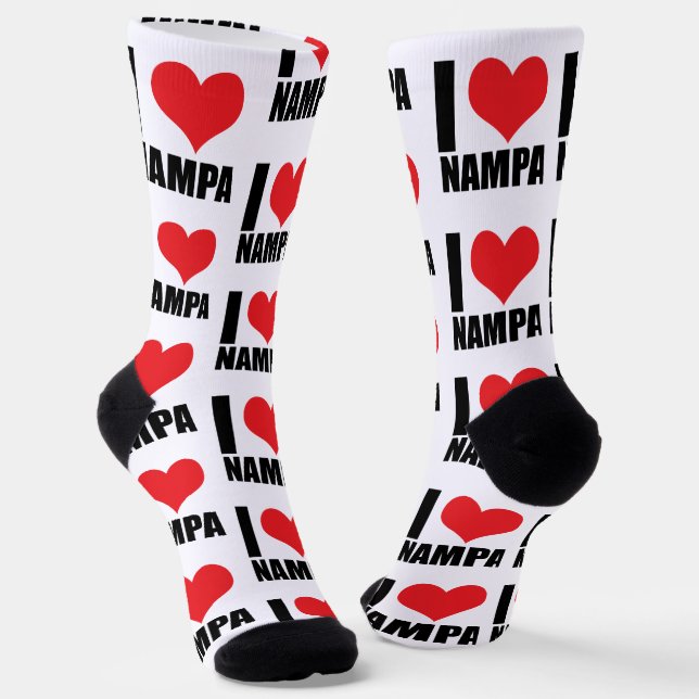 I Liebe Nampa Socken (Gewinkelt)