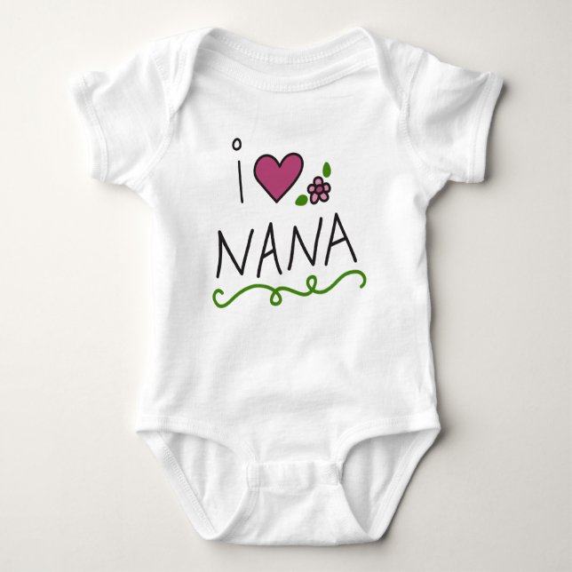 I Liebe Nana Baby Strampler (Vorderseite)
