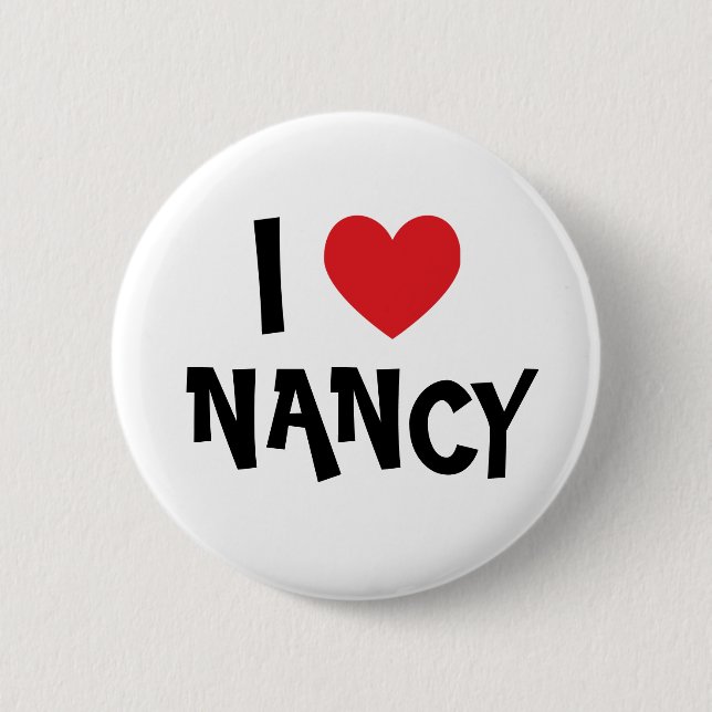 I Liebe Nancy) Button (Vorderseite)