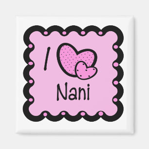 I Liebe Nani Niedlich T - Shirt Magnet