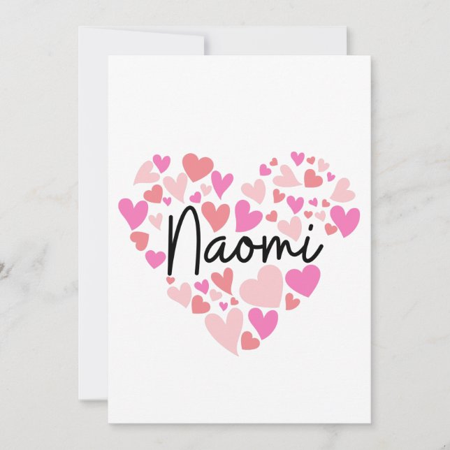 I Liebe Naomi Dankeskarte (Vorderseite)
