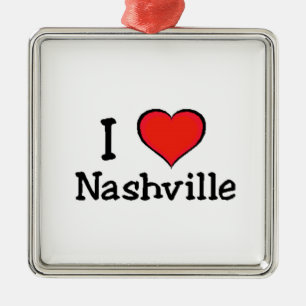 I Liebe Nashville Ornament Aus Metall