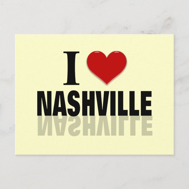 I Liebe Nashville Postkarte (Vorderseite)
