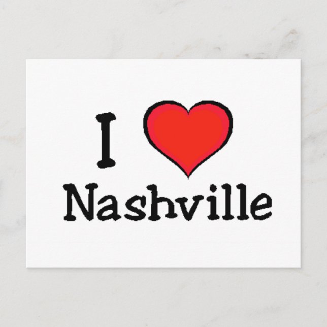 I Liebe Nashville Postkarte (Vorderseite)