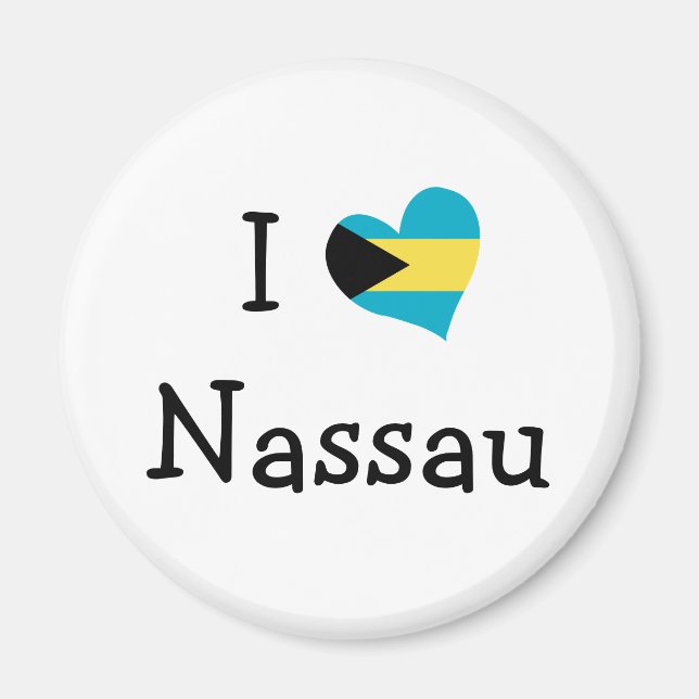 I Liebe Nassau Magnet (Vorne)