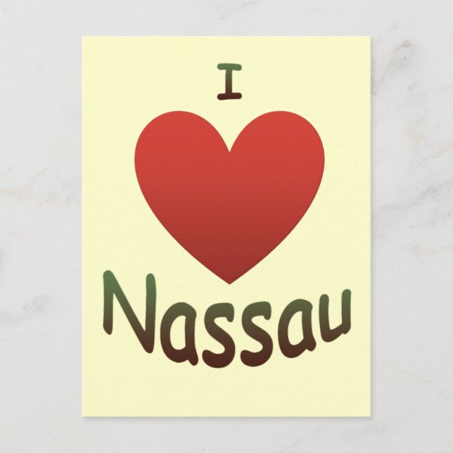 I Liebe Nassau Postkarte (Vorderseite)