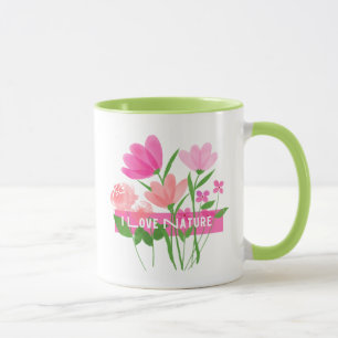 I Liebe Natur Moderne Kunst Tasse
