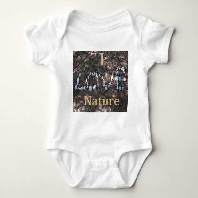 I Liebe Naturbekleidung und Geschenke Baby Strampler (Vorderseite)