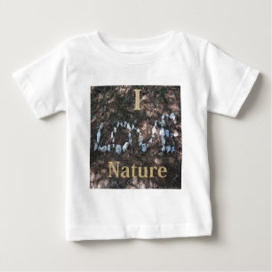 I Liebe Naturbekleidung und Geschenke Baby T-shirt