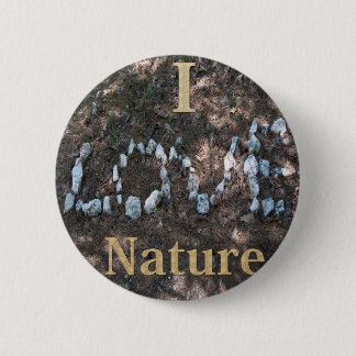 I Liebe Naturbekleidung und Geschenke Button