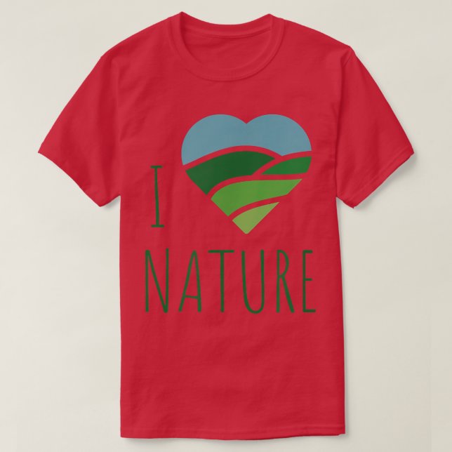 I Liebe Nature T Niedlich Nature Lover Gift T-Shirt (Design vorne)