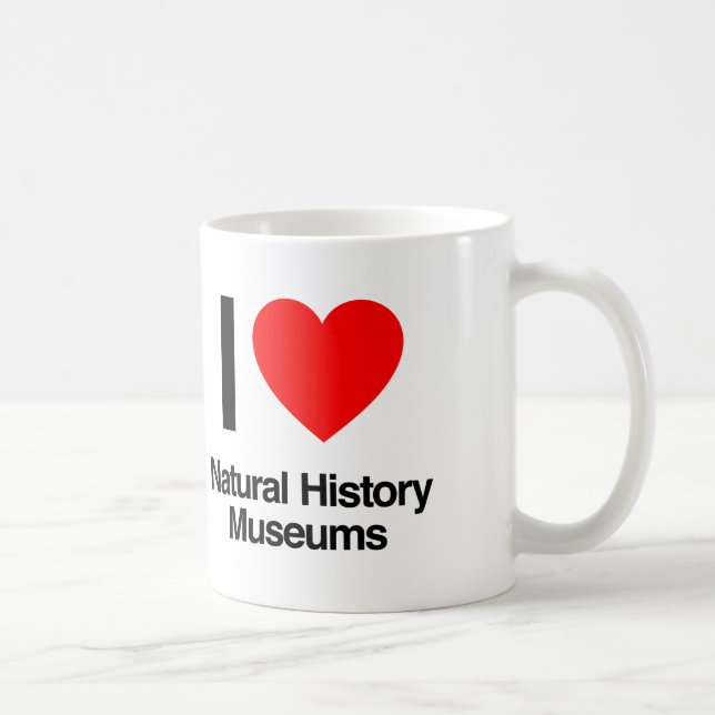 i Liebe Naturgeschichtmuseen Tasse (Rechts)
