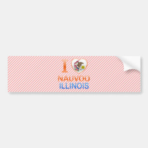 I Liebe Nauvoo, IL Autoaufkleber