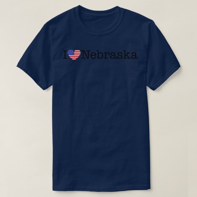 I Liebe Nebraska1 T-Shirt (Design vorne)
