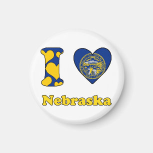 I Liebe Nebraska Magnet