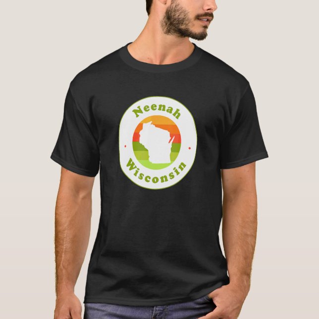 I Liebe Neenah Wisconsin Wi Vacation Souvenir T-Shirt (Vorderseite)