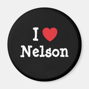 I Liebe Nelson Herz Brauch personalisiert Magnet