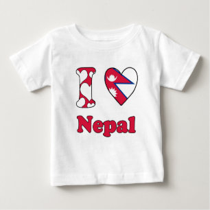 I Liebe Nepal Baby T-shirt