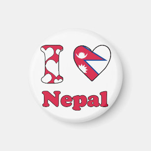 I Liebe Nepal Magnet
