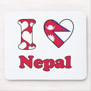 I Liebe Nepal Mousepad