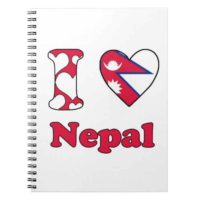 I Liebe Nepal Notizblock (Vorderseite)