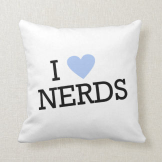 I Liebe Nerd Kissen werfen