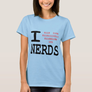 I Liebe Nerd - Klingeltee T-Shirt
