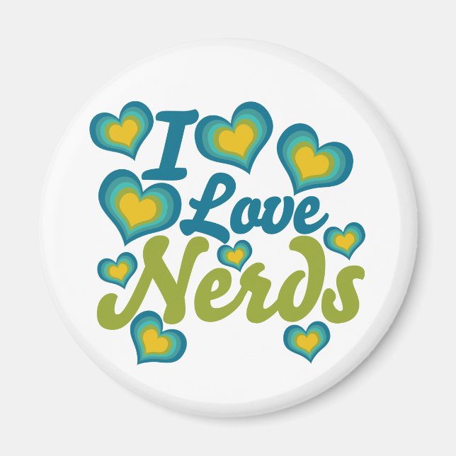 I LIEBE NERD MAGNET (Vorne)