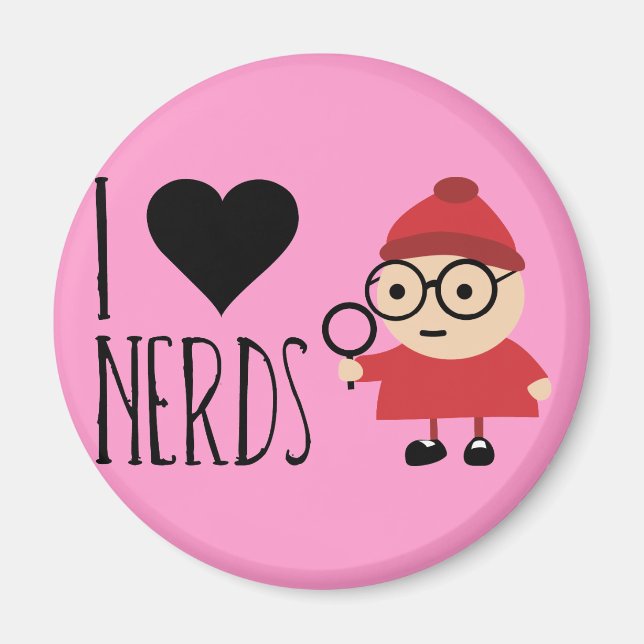 I LIEBE NERD MAGNET (Vorne)