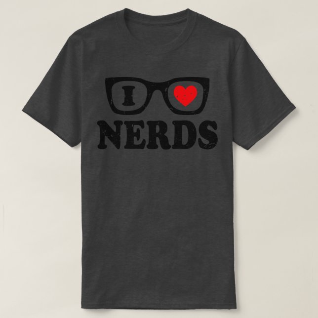 I LIEBE NERD T-Shirt (Design vorne)