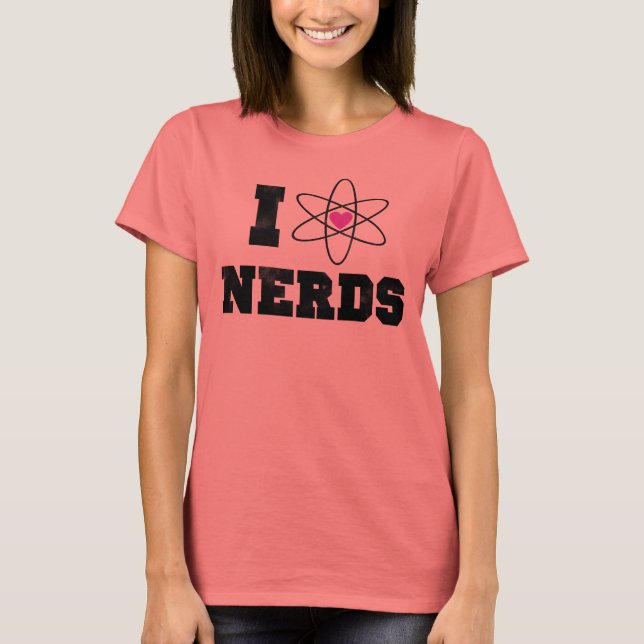 I LIEBE NERD T-Shirt (Vorderseite)
