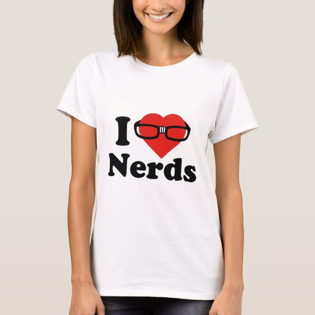 I LIEBE NERD T-Shirt (Vorderseite)