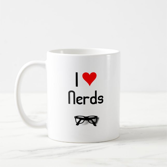 I Liebe-Nerd-Tasse Kaffeetasse (Links)
