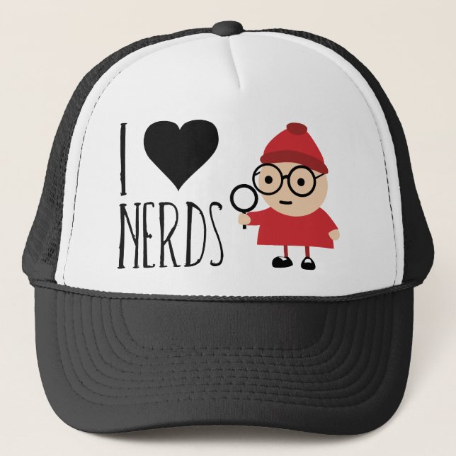 I Liebe-Nerds Truckerkappe (Vorderseite)