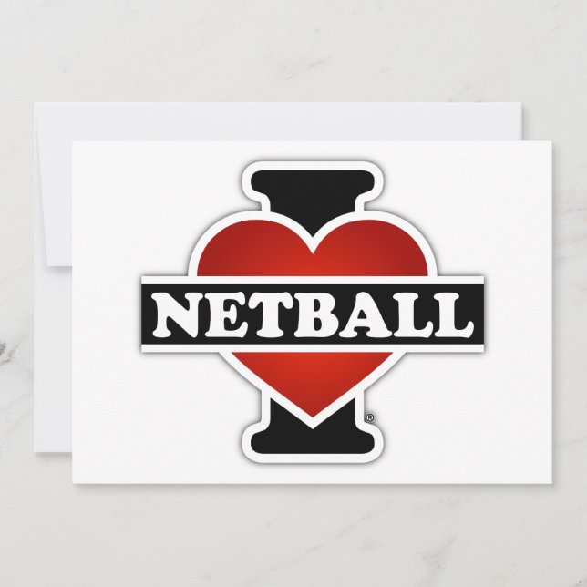 I Liebe Netball (Vorderseite)