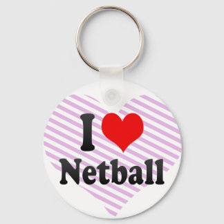 I Liebe Netball Schlüsselanhänger