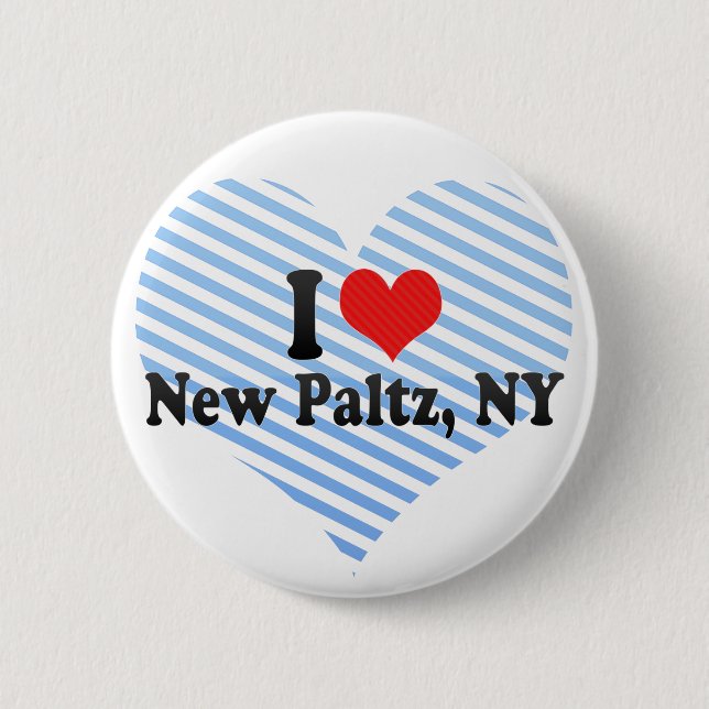 I Liebe neues Paltz, NY Button (Vorderseite)