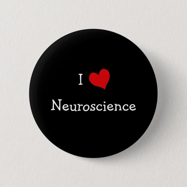 I Liebe Neurowissenschaften Button (Vorderseite)