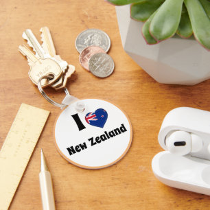 I Liebe Neuseeland & Herz Land, Reisen/Sport Schlüsselanhänger