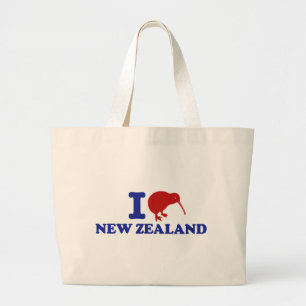I Liebe Neuseeland Jumbo Stoffbeutel