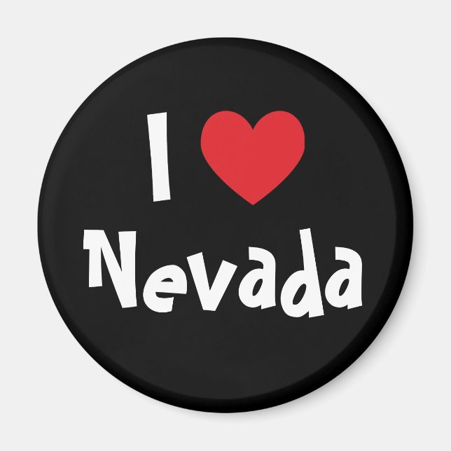 I Liebe Nevada Magnet (Vorne)
