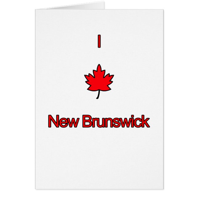 I Liebe New Brunswick (Vorne)
