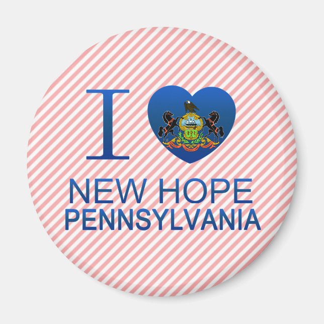 I Liebe New Hope, PA Magnet (Vorne)