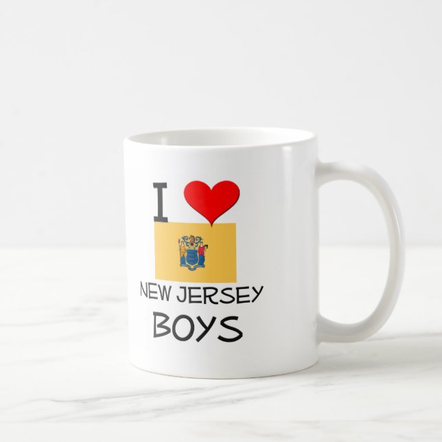 I Liebe-New-Jersey Jungen Kaffeetasse (Rechts)