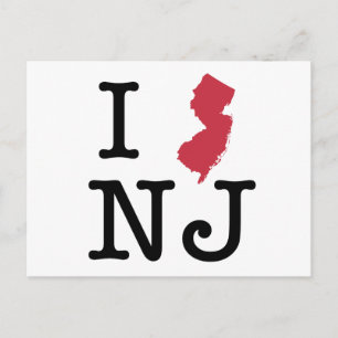 I Liebe New Jersey Postkarte