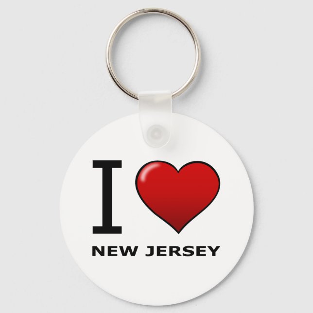 I LIEBE NEW JERSEY SCHLÜSSELANHÄNGER (Vorderseite)